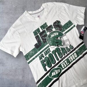 New York Jets Tee Youth Large 14/16 NFL Football T‎ Shirt Graphic Tee NWT
